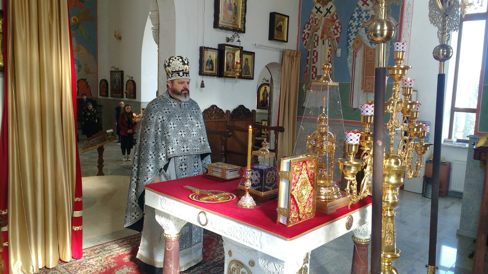 23 марта, в среду 3-й седмицы Великого поста, в нашем храме была отслужена  Литургия Преждеосвященных Даров. — Храм в честь святых мучеников Косьмы и  Дамиана