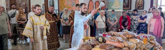 7 июня, в Троицкую родительскую субботу в нашем храме была совершена Божественная Литургия.
